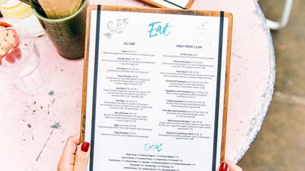 OUR TOP TIPS FOR CREATIVE MENU DESIGNS