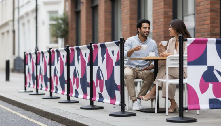 Using Caf&eacute; Barriers for Branding: Professional Outdoor Guide