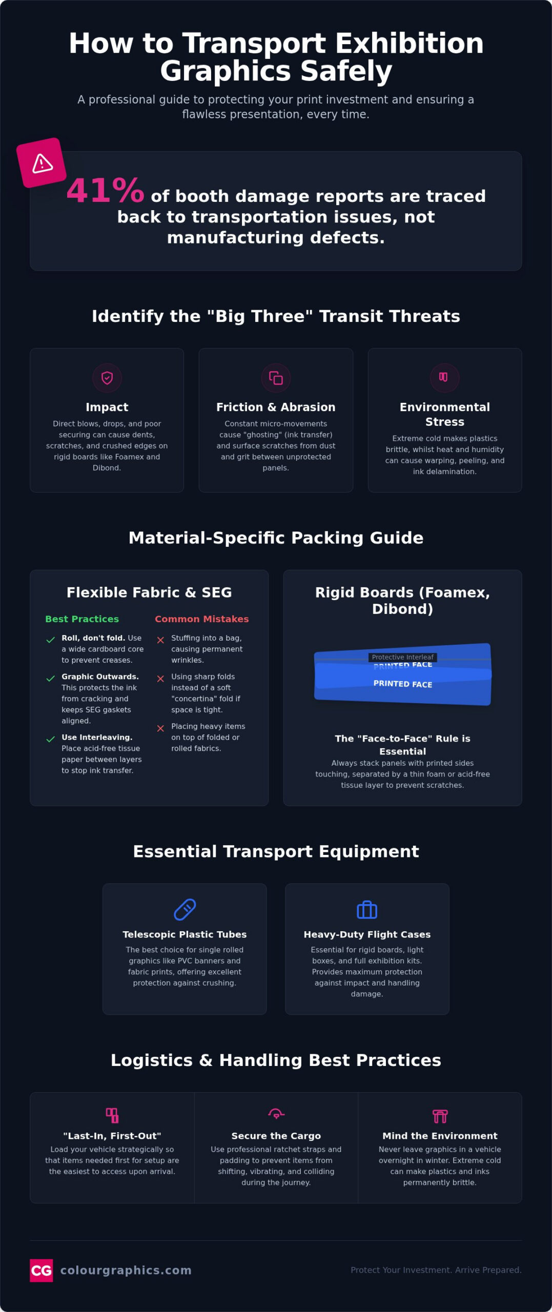 How to Transport Exhibition Graphics Safely: The Professional Guide